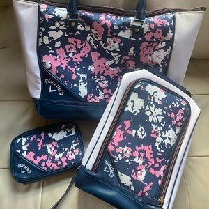 Callaway golf shoe bag, tote and wallet